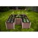 Vita Urbana 6 ft x 6 ft Keyhole Composting Composite Raised Garden Bed Composite, Wood in Brown | 22.14 H x 72 W x 72 D in | Wayfair VT17507