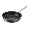 Tefal Jamie Oliver Cook’s Classics Frying Pan, 28cm, Non-Stick, Oven-Safe, Induction, Riveted Handle, Hard Anodised Aluminium, H9120644 , Black