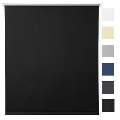 Woltu - Verdunklungsrollo Thermorollo Klemmfix ohne Bohren Schwarz schwarz 80X160cm(BxH) Image