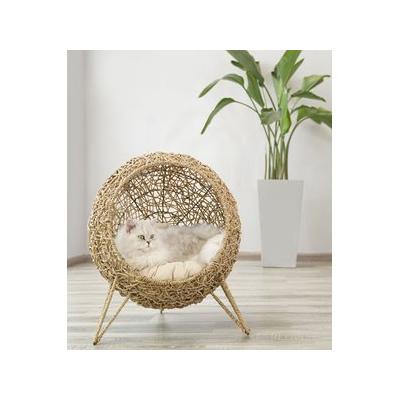 ZEZE Knipsa Bird Nest Cat Stand Chair, Natural