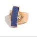 Madewell Jewelry | Nwot Madewell Lapis Curio Ring | Color: Blue/Yellow | Size: 5