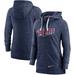 Women's Nike Heathered Navy Minnesota Twins Wordmark Gym Vintage Raglan Full-Zip Hoodie