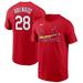 Men's Nike Nolan Arenado Red St. Louis Cardinals Name & Number T-Shirt