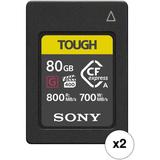 Sony 80GB CFexpress Type A TOUGH Memory Card (2-Pack) CEAG80T