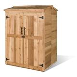 Cedarshed Green Pod 4 ft. W x 4 ft. D Western Red Cedar Wood Vertical Tool Shed in Brown | 69 H x 48 W x 48 D in | Wayfair GP44