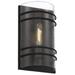 Latitude Run® Rybicki 1 - Light Dimmable Flush Mount Glass/Metal in Black | 12.25 H x 7.5 W x 4 D in | Wayfair C1EBEA42CA3E433F93285396749A40F4