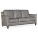 Bradington-Young Davidson 77" Genuine Leather Square Arm Sofa in Gray/Black/Brown | 36 H x 77 W x 37.5 D in | Wayfair 534-95-906700-84-ST-#9FN