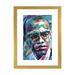 East Urban Home Malcolm X by Natasha Mylius - Painting Print Paper/Metal in Black/Blue/White | 32 H x 24 W x 1 D in | Wayfair