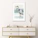 East Urban Home Heron on Seaglass I by Lanie Loreth - Painting Print Paper in Blue/Gray/Green | 24 H x 16 W x 1 D in | Wayfair