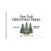 East Urban Home Christmas Tree Farm by House Fenway - Textual Art Canvas/Metal in Green/White | 32 H x 48 W x 1.5 D in | Wayfair