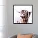 East Urban Home Highland Cattle Frida I Square by Monika Strigel - Print Canvas in Gray/White | 26 H x 26 W x 1.5 D in | Wayfair