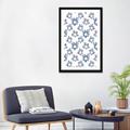 East Urban Home Boho Hanukkah Collection E by Grace Popp - Graphic Art Print Paper/Metal in Blue/Green/Pink | 32 H x 24 W x 1 D in | Wayfair