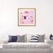 East Urban Home Elephant & Dog Are Flying in the Clouds by Mike Kiev - Painting Print Paper in Pink | 24 H x 24 W x 1 D in | Wayfair