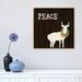 East Urban Home Wooden Deer w/ Wreath II by Andi Metz - Print Canvas in Brown/Green/White | 18 H x 18 W x 1.5 D in | Wayfair