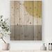 East Urban Home Minimal Geometric Compositions Of Elementary Forms XXXIV - Unframed Painting Print on Wood Metal in Brown/Green/White | Wayfair