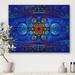 East Urban Home Fractal Portal Magic XVI - Unframed Graphic Art Print on Wood Metal in Blue/Brown | 30 H x 40 W x 1.5 D in | Wayfair