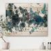 East Urban Home Explosion Of Oil Paint In Drops Of Black & Blue - Unframed Painting Print on Wood Metal in Blue/Brown/White | Wayfair