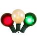 Northlight Seasonal 15-Count Red & Green G50 Globe Christmas Light Set 13.5 ft Green Wire in Green/Red/White | 1 H x 1 W x 180 D in | Wayfair