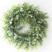 Primrue Ansuma 17" Handmade Faux Eucalyptus Polyester Wreath in Green | 17 H x 17 W x 3 D in | Wayfair 565B1E0428524CD7B181FC90D8B4F449