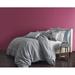 Bungalow Rose McTeer Twin Single Reversible Duvet Cover Cotton Sateen in Blue/Gray | Cal. King Duvet Cover | Wayfair