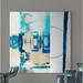 Wrought Studio™ Valuable Inspire - Wrapped Canvas Painting Print Canvas in Blue/Brown/White | 24 H x 24 W x 1 D in | Wayfair