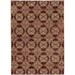 Red/Yellow 46.06 x 0.55 in Area Rug - Charlton Home® Pichard Oriental Red/Gold Area Rug Nylon/Polypropylene | 46.06 W x 0.55 D in | Wayfair