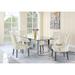 Rosdorf Park Jainaba 4 - Person Dining Set Wood/Glass/Upholstered in Brown/Gray | 30" H x 72" L x 44" D | Wayfair 648B1DE8C8D84D769E17B0D2BFEA49EB