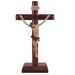 The Holiday Aisle® Gayora Jesus Nailed on the Wall Cross Crucifix Holy Figurine Resin in Brown | 12 H x 6.25 W x 4 D in | Wayfair
