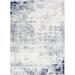 White 24 W in Area Rug - Trent Austin Design® Magallanes Abstract Blue/Light Gray/Area Rug, Polypropylene | Wayfair