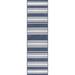 Blue/Navy 24 x 0.4 in Area Rug - Lauren Liess x Rugs USA Romy Striped Indoor/Outdoor Area Rug Polyester/Polypropylene | 24 W x 0.4 D in | Wayfair