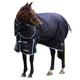 Gallop Trojan 300g Heavyweight Horse Turnout Rug and Detachable Neck Set Winter (7'0", Black/Grey)