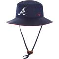 Men's '47 Navy Atlanta Braves Panama Pail Bucket Hat