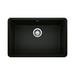 Blanco Precis SILGRANIT 27" L x 17.75" W Undermount Kitchen Sink Granite in Black/Gray/White | 8.75 H x 17.75 D in | Wayfair 442930