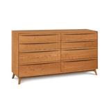 Copeland Furniture Catalina 8 Drawer 66.13" W Solid Wood Double Dresser Wood in Brown/Red | 36 H x 66.13 W x 18 D in | Wayfair 2-CAL-80-03