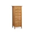 Copeland Furniture Sarah 7 Drawer 24" W Solid Wood Lingerie Chest Wood in Red | 59.5 H x 24 W x 24 D in | Wayfair 2-SRH-70-03