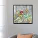 East Urban Home Succulent Garden Gray Crop by Silvia Vassileva - Painting Print Canvas in Blue/Gray/Green | 26 H x 26 W x 1.5 D in | Wayfair
