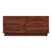 Copeland Furniture Moduluxe 6 Drawer Double Dresser Wood in Brown/Red | 29 H x 66.125 W x 18 D in | Wayfair 2-MOD-60-33