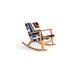 MasayaCo. Masaya Rocking Chair Wood/Wicker/Rattan/Solid Wood in Black/Brown | 35 H x 33 W x 31 D in | Wayfair 5016M.301.3300