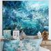 The Twillery Co.® Balfor Wild Ocean Waves V - Painting on Canvas Metal in Blue | 30 H x 40 W x 1.5 D in | Wayfair 43A18309C0E64571AA8A9B5DF32E83A1