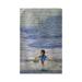 Highland Dunes Girl in Surf Tea Towel Terry in Gray | 16 W in | Wayfair CF56A39B929441E294BD55A6D522F070