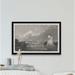 Trinx Gray Sailboat - Picture Frame Graphic Art Print on Paper in Black/Gray/White | 12 H x 18 W x 1.5 D in | Wayfair