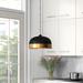 Wrought Studio™ 1 - Light Single Dome Pendant Metal in Black | 67.8 H x 11.8 W x 7 D in | Wayfair FA0214440E414E5A870B421AEF3DFA56