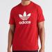 Adidas Shirts | Adidas Men's Trefoil Short Sleeve T-Shirt In Red | Color: Red/White | Size: L