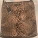 Nine West Bags | Nine West Snake Shoulder Cross Body Bag Purse Y2k | Color: Brown/Cream | Size: Os