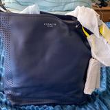 Coach Bags | Beautiful Blue With Yellow Contrast Coach Duffle | Color: Blue/Yellow | Size: Large