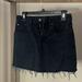 Zara Skirts | Black Jean Zara High Waisted Skirt Sz Small | Color: Black | Size: S