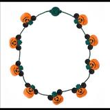 Disney Other | Disney Halloween Led Pumpkin Necklace | Color: Tan | Size: One Size