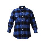 Rothco Extra Heavyweight Buffalo Plaid Flannel Shirt - Mens Blue Plaid Extra Large 4739-BluePlaid-XL