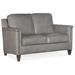 Bradington-Young Davidson 59" Genuine Leather Square Arm Loveseat in Gray | 36 H x 54.5 W x 37.5 D in | Wayfair 534-75-906700-84-ST-NN