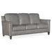 Bradington-Young Davidson 77" Genuine Leather Square Arm Sofa in Gray/Brown | 36 H x 77 W x 37.5 D in | Wayfair 534-95-921500-91-ST-#9FN